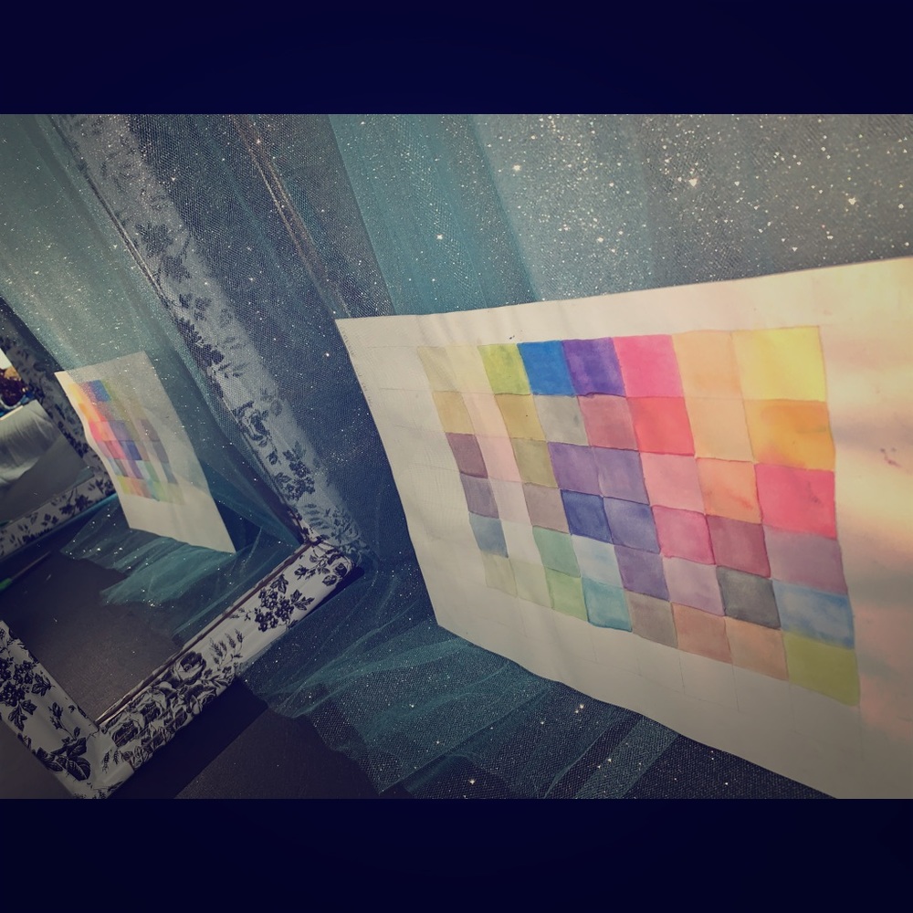 Color Swatch Watercolor Piece🎨